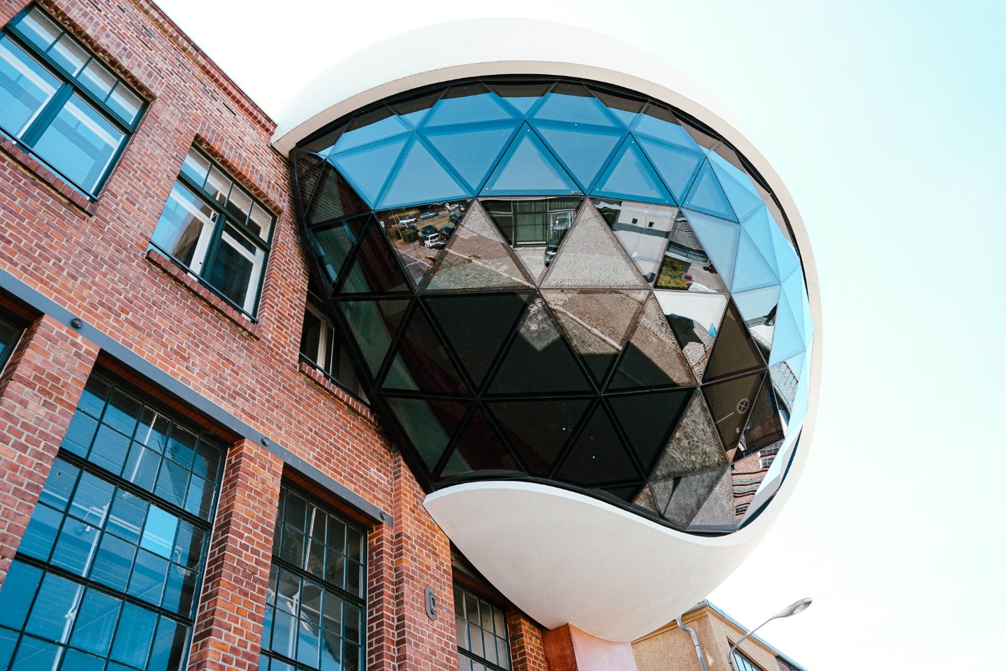 Die Niemeyer-Sphere in Leipzig-Plagwitz. Foto: Landesdirektion Sachsen