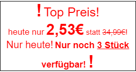 Beispiel für ein verdächtiges Lockangebot
